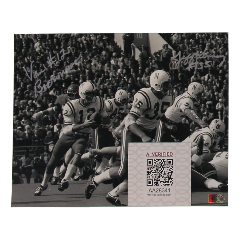 Jeff Kinney & Van Brownson Signed Nebraska Cornhuskers 8x10 Photo (AIV) at PristineAuction.com Jeff Kinney & Van Brownson Signed Nebraska Cornhuskers 8x10 Photo (AIV) at PristineAuction.com