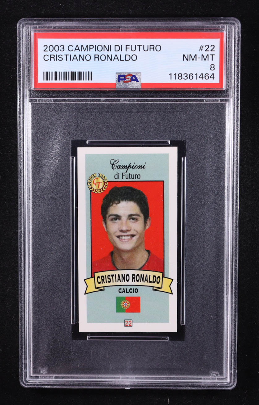 Cristiano Ronaldo 2003-04 Collezioni Firenze Campioni di Futuro #22 RC (PSA 8) at PristineAuction.com Cristiano Ronaldo 2003-04 Collezioni Firenze Campioni di Futuro #22 RC (PSA 8) at PristineAuction.com