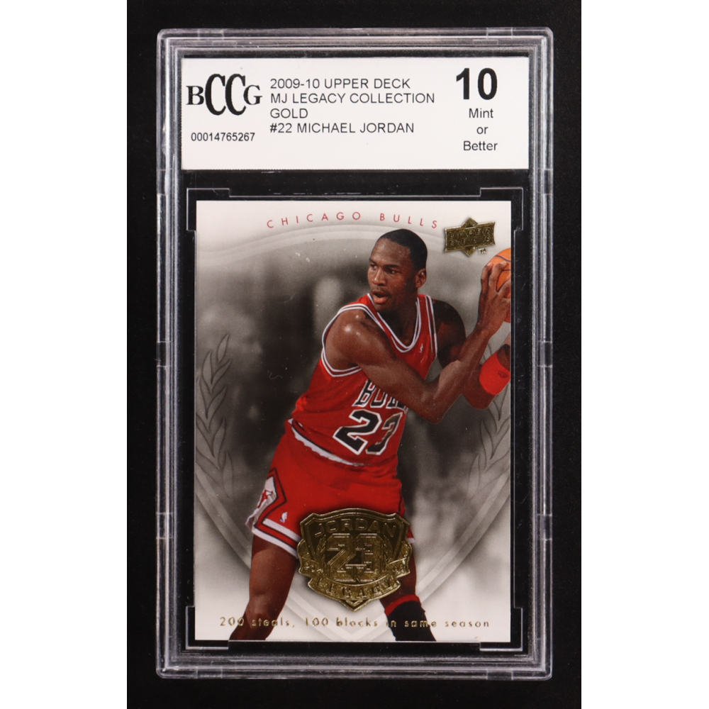 Michael Jordan 2009-10 Upper Deck MJ Legacy Collection Gold #22 (BCCG 10) at PristineAuction.com