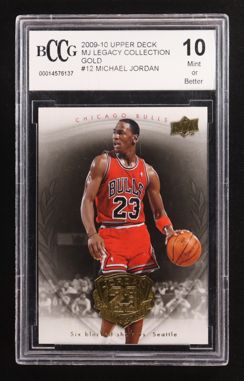 Michael Jordan 2009-10 Upper Deck MJ Legacy Collection Gold #12 (BCCG 10) at PristineAuction.com Michael Jordan 2009-10 Upper Deck MJ Legacy Collection Gold #12 (BCCG 10) at PristineAuction.com