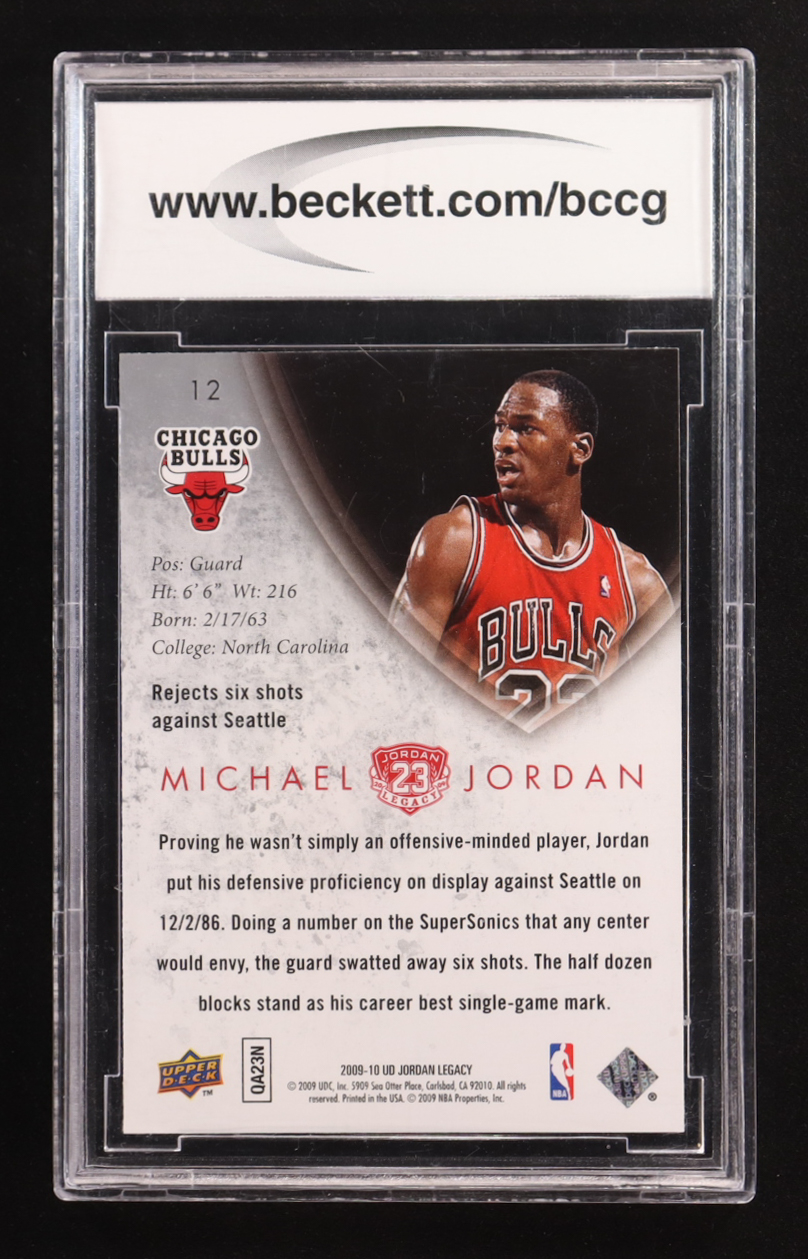 Michael Jordan 2009-10 Upper Deck MJ Legacy Collection Gold #12 (BCCG 10) at PristineAuction.com Michael Jordan 2009-10 Upper Deck MJ Legacy Collection Gold #12 (BCCG 10) at PristineAuction.com