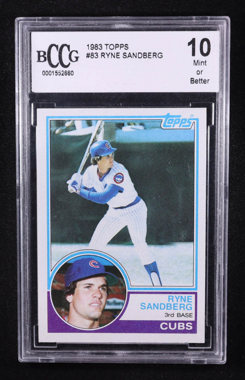 Ryne Sandberg 1983 Topps #83 RC (BCCG 10) at PristineAuction.com Ryne Sandberg 1983 Topps #83 RC (BCCG 10) at PristineAuction.com