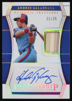 Andres Galarraga 2023 Panini National Treasures Penmanship Materials Signatures Holo Gold #11 #21/25 at PristineAuction.com