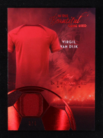 Virgil Van Dijk 2025 Leaf ITG Used Sports In the Beautiful Game Used Red Foil #BU24 #3/4 at PristineAuction.com