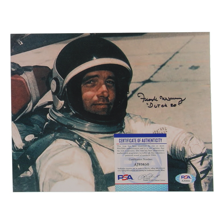 Frank Murray Signed 8x10 Photo Inscribed "A-12 Pilot 1967" (PSA) at PristineAuction.com Frank Murray Signed 8x10 Photo Inscribed "A-12 Pilot 1967" (PSA) at PristineAuction.com