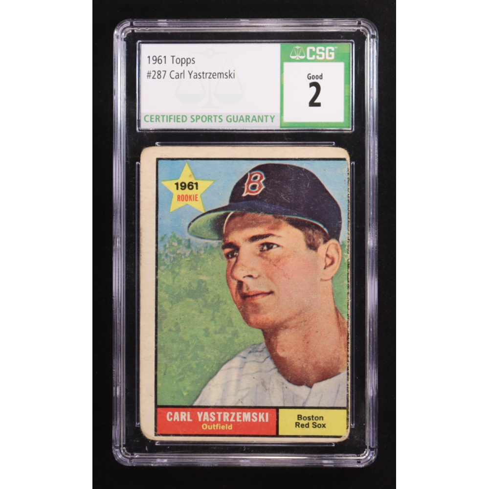 Carl Yastrzemski 1961 Topps #287 RC (CSG 2) at PristineAuction.com