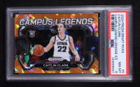 Caitlin Clark 2024-25 Panini Prizm Draft Picks Campus Legends Prizms Orange Ice #5 RC (PSA 8) at PristineAuction.com