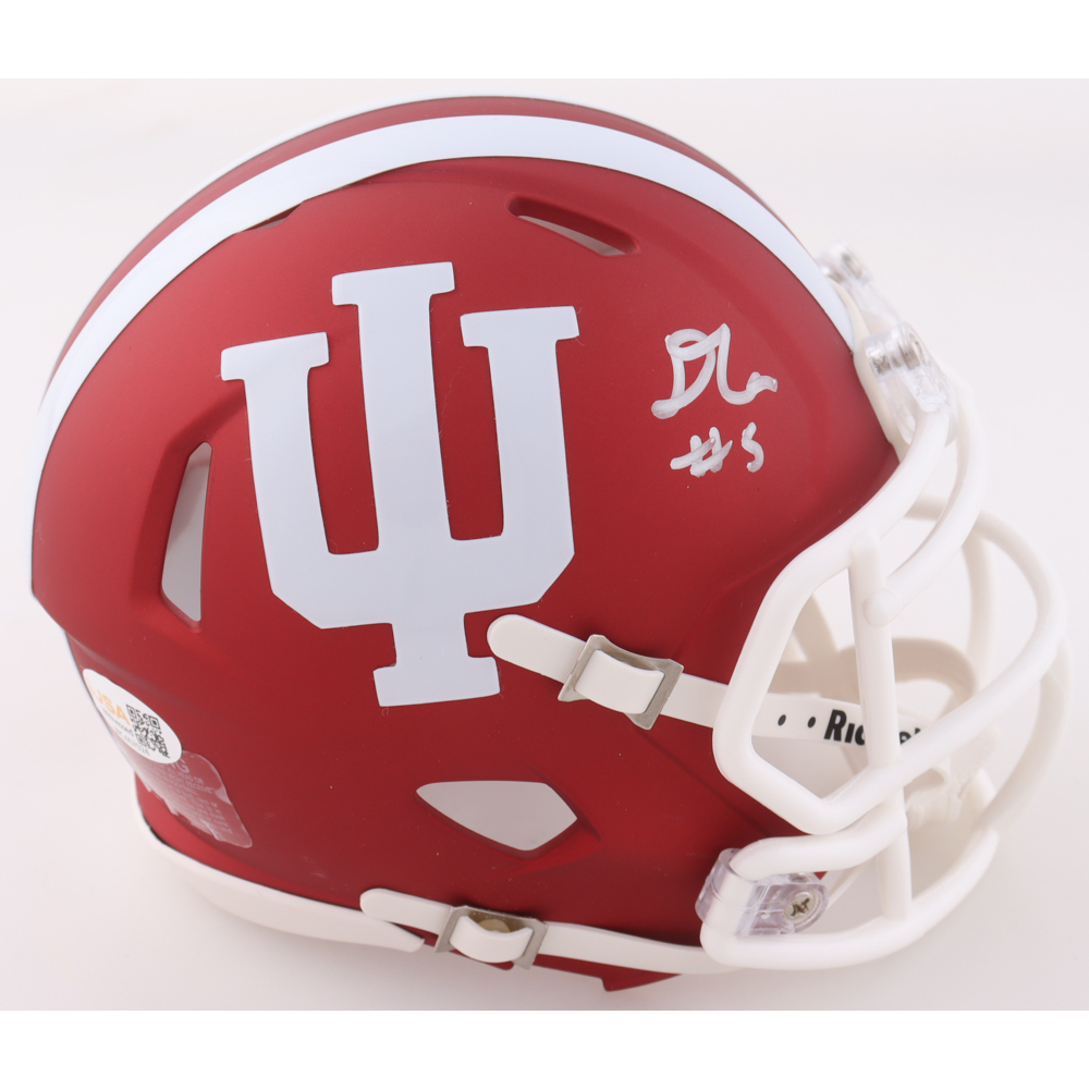 D'Angelo Ponds Signed Indiana Hoosiers Speed Mini Helmet (JSA) at PristineAuction.com