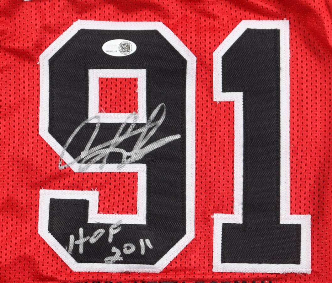 Dennis Rodman Signed Career Highlight Stat Jersey Inscribed "HOF 2011" (JSA) at PristineAuction.com Dennis Rodman Signed Career Highlight Stat Jersey Inscribed "HOF 2011" (JSA) at PristineAuction.com