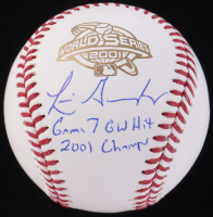 Luis Gonzalez Signed 2001 World Series Baseball Inscribed "Game 7 GW Hit 2001 Champs" (Beckett) at PristineAuction.com