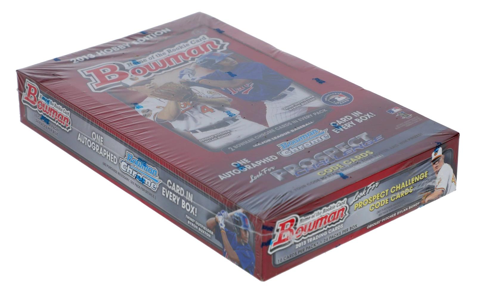 2013 Bowman Baseball Hobby Box with (24) Packs at PristineAuction.com 2013 Bowman Baseball Hobby Box with (24) Packs at PristineAuction.com