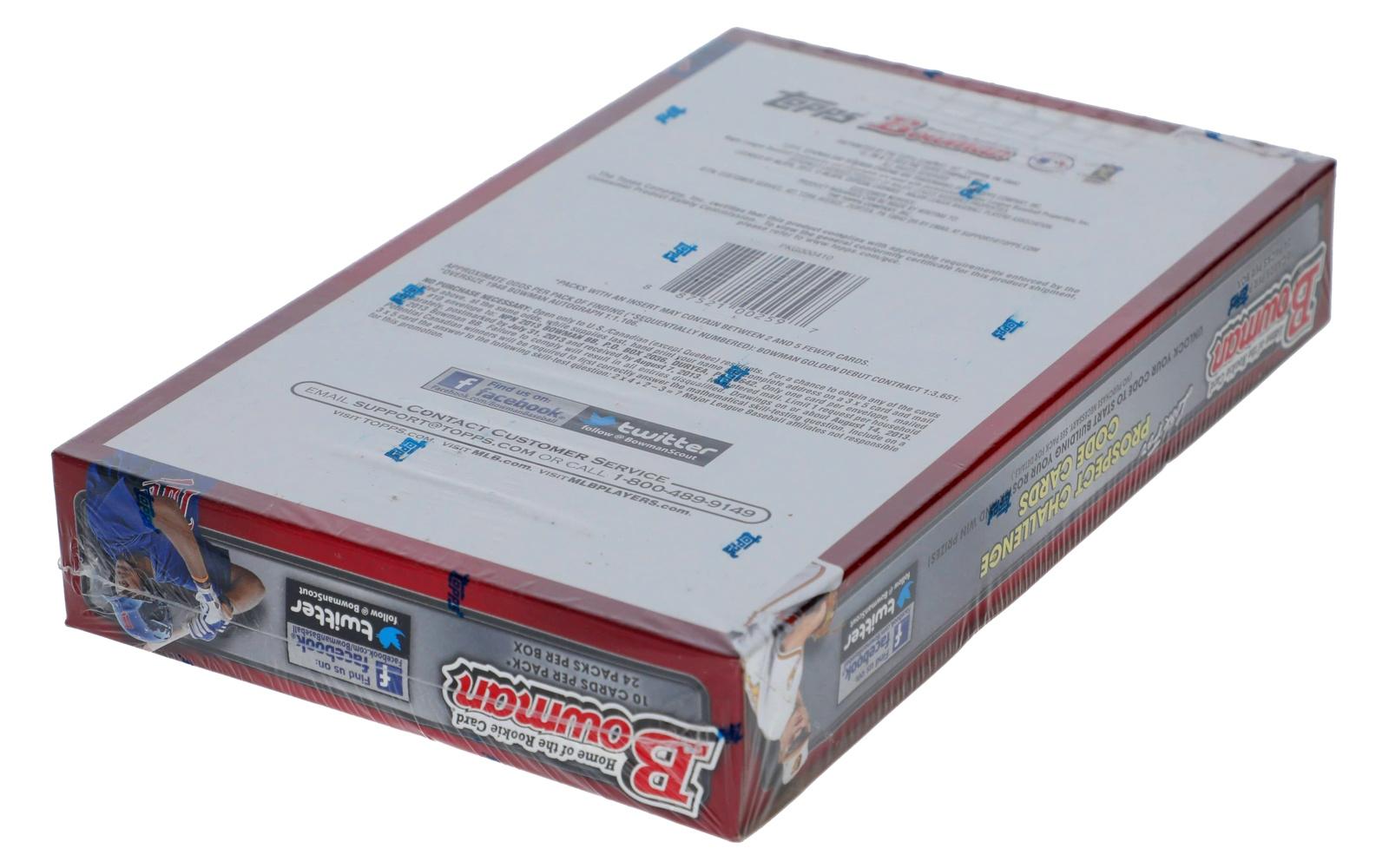 2013 Bowman Baseball Hobby Box with (24) Packs at PristineAuction.com 2013 Bowman Baseball Hobby Box with (24) Packs at PristineAuction.com