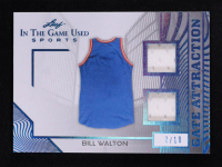 Bill Walton 2025 Leaf ITG Used Sports Gate Attraction Dual Relic Teal Foil #GA3 #7/10 at PristineAuction.com
