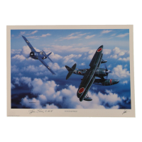 Joe Foss Signed Stan Stokes "Tough As Nails" Lithograph Inscribed "CMH" (AIV) at PristineAuction.com