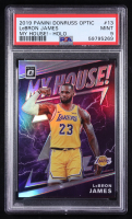 LeBron James 2019-20 Donruss Optic My House Holo #13 (PSA 9) at PristineAuction.com