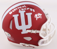Kaelon Black Signed Indiana Hoosiers Speed Mini Helmet Inscribed "National Champs" (JSA) at PristineAuction.com
