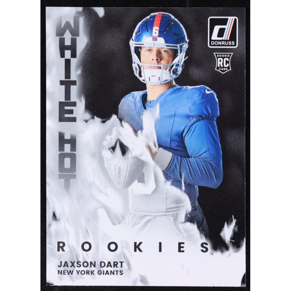 Jaxson Dart 2025 Donruss White Hot Rookies #10 RC at PristineAuction.com