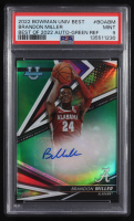 Brandon Miller 2022-23 Bowman's Best University Best of '22 Autographs Green Refractors #BOABM #31/99 (PSA 9) at PristineAuction.com