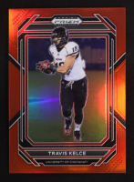Travis Kelce 2023 Panini Prizm Draft Picks Red #95 #150/299 at PristineAuction.com