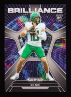 Bo Nix 2024 Panini Prizm Draft Picks Brilliance #BR-BN RC at PristineAuction.com