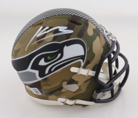Kenneth Walker III Signed Seahawks Camo Alternate Speed Mini Helmet (Beckett) at PristineAuction.com