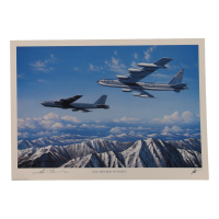 John T. Chain Jr. Signed Stan Stokes "B-52s: They Keep On Ticking" Lithograph (AIV) at PristineAuction.com