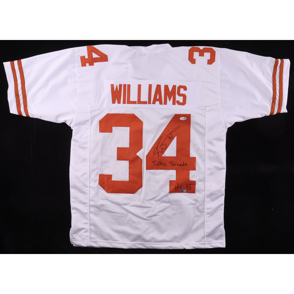 Ricky Williams Signed Jersey Inscribed "Texas Tornado" & "HT 98" (JSA) at PristineAuction.com