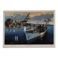 Sir Ivor Broom Signed Stan Stokes "Dangerous Duty" Lithograph (AIV) at PristineAuction.com