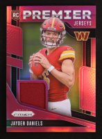 Jayden Daniels 2024 Panini Prizm Premier Jerseys Pink #PJ-JDS RC at PristineAuction.com