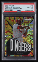 Vladimir Guerrero 2025 Panini Prizm Dingers Prizms Mojo #18 #03/25 (PSA 10) at PristineAuction.com