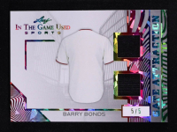 Barry Bonds 2025 Leaf ITG Used Sports Gate Attraction Dual Relic Rainbow Foil #GA2 #5/5 at PristineAuction.com