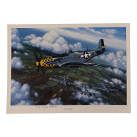 Lt. Col. William Bailey Signed Stan Stokes "Top Cover" Lithograph (AIV) at PristineAuction.com