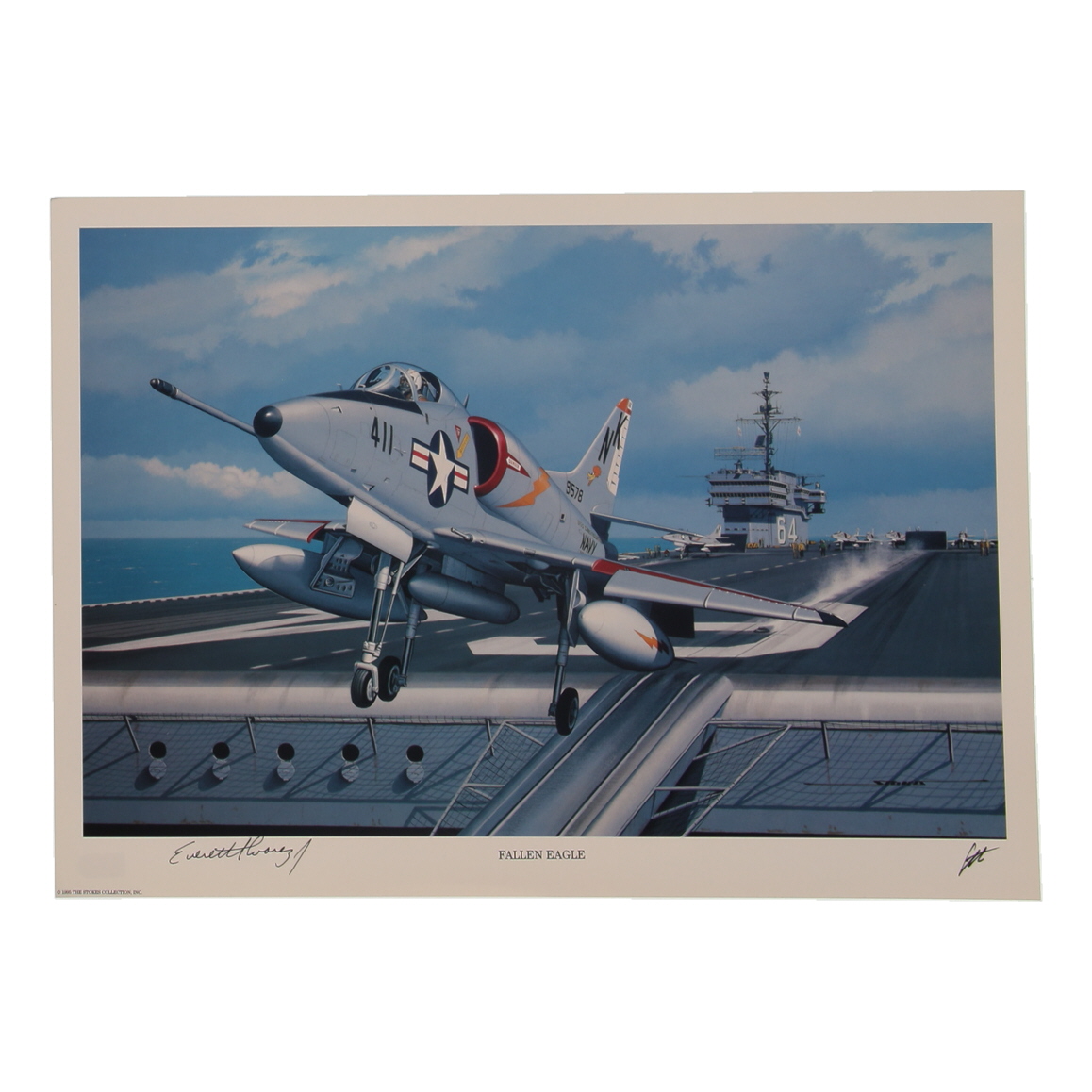 Everett Alvarez Signed Stan Stokes "Fallen Eagle" Lithograph (AIV) at PristineAuction.com Everett Alvarez Signed Stan Stokes "Fallen Eagle" Lithograph (AIV) at PristineAuction.com