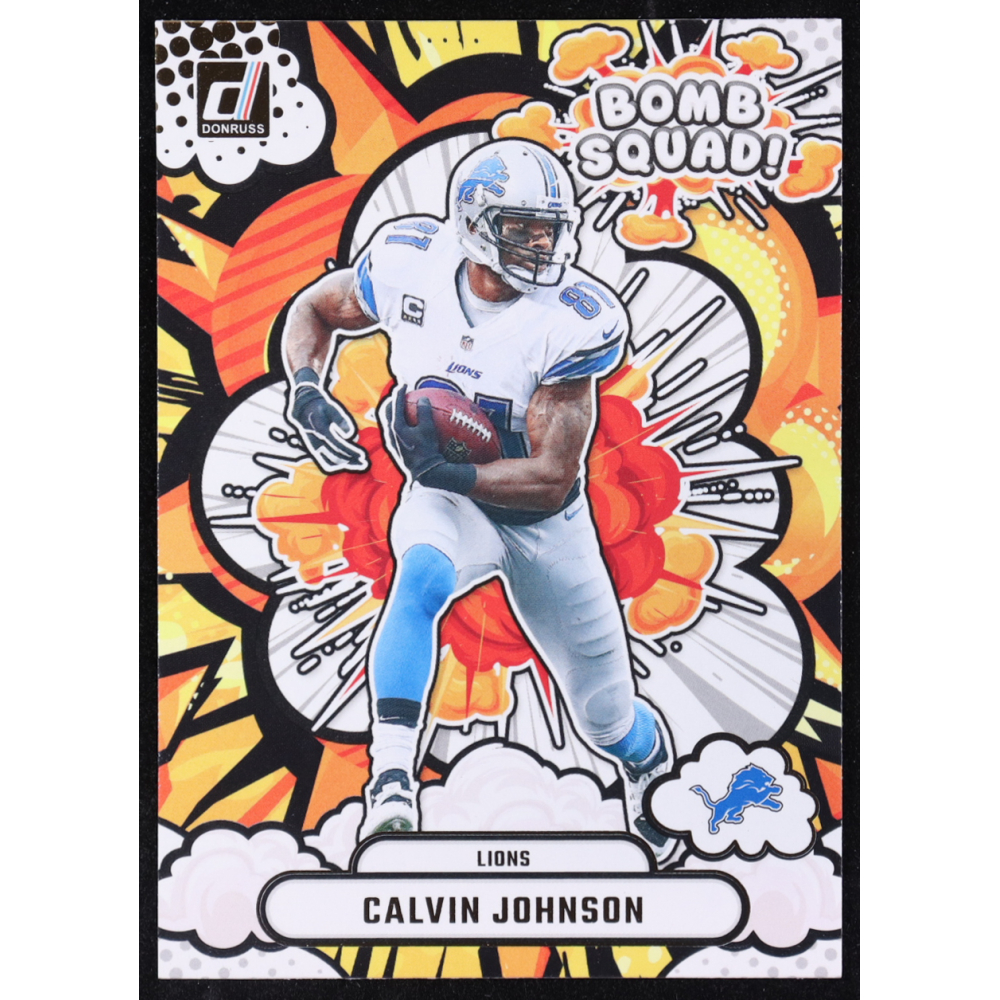 Calvin Johnson 2025 Donruss Bomb Squad #35 at PristineAuction.com