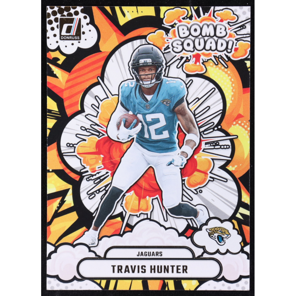 Travis Hunter 2025 Donruss Bomb Squad #7 RC at PristineAuction.com