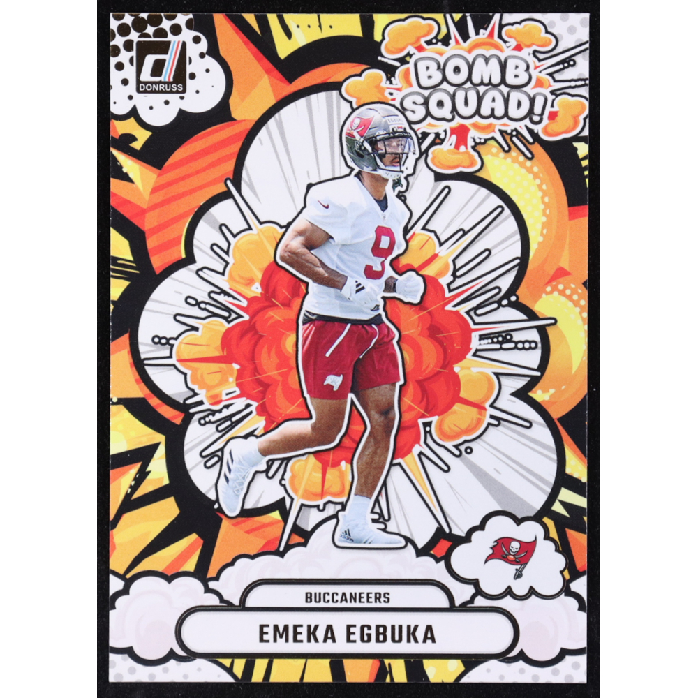 Emeka Egbuka 2025 Donruss Bomb Squad #26 RC at PristineAuction.com
