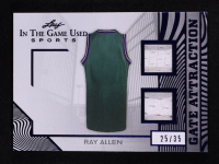 Ray Allen 2025 Leaf ITG Used Sports Gate Attraction Dual Relic Blue Foil #GA34 #25/35 at PristineAuction.com