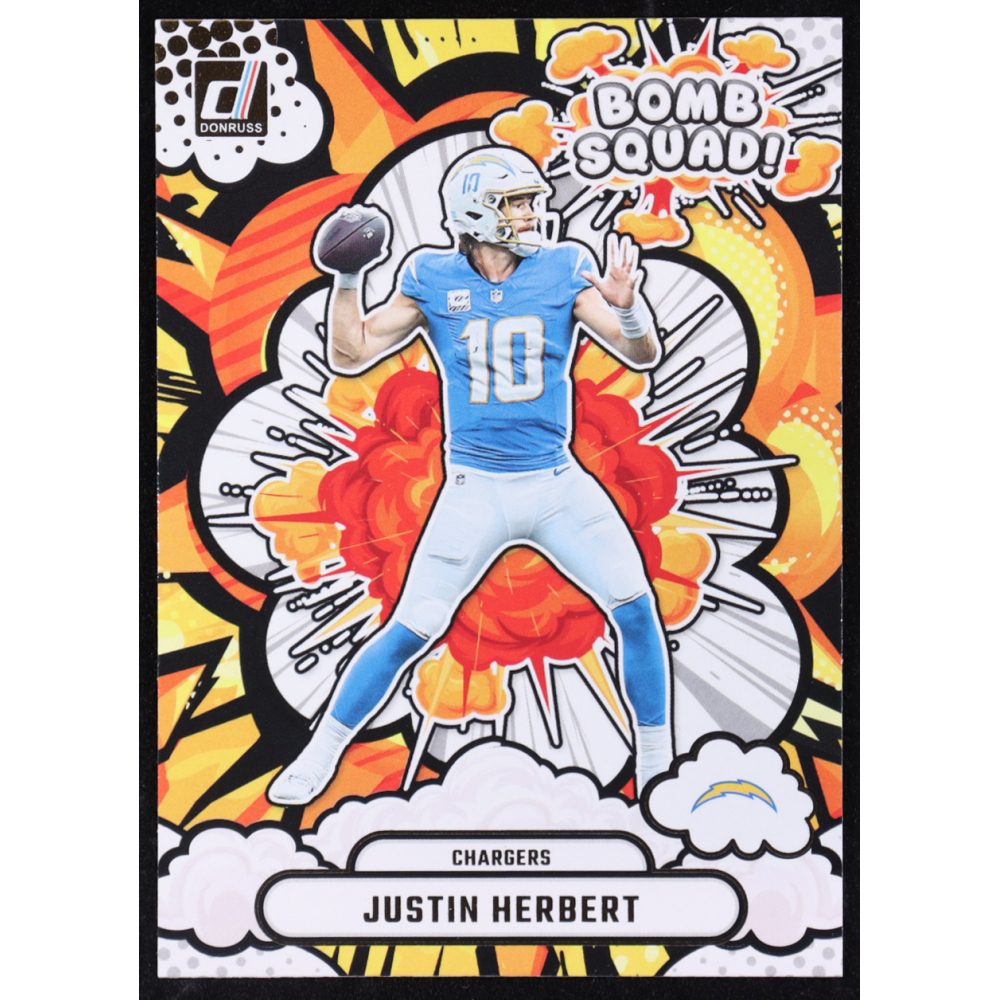 Justin Herbert 2025 Donruss Bomb Squad #5 at PristineAuction.com