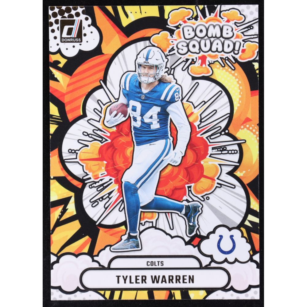 Tyler Warren 2025 Donruss Bomb Squad #9 RC at PristineAuction.com