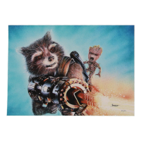 "Rocket & Groot" Guardians of the Galaxy Vol. 2 LE 8x12 Art Print by Thang Nguyen #/50 (PA) at PristineAuction.com