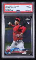 Shohei Ohtani 2018 Topps Chrome Update #HMT1 RC (PSA 9) at PristineAuction.com