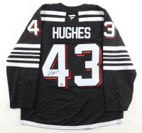 Luke Hughes Signed Devils Fanatics Authentic Jersey (Fanatics) at PristineAuction.com