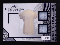 Ted Williams 2025 Leaf ITG Used Sports Gate Attraction Dual Relic Blue Foil #GA40 #3/25 at PristineAuction.com