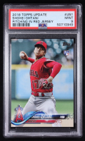 Shohei Ohtani 2018 Topps Update Pitching In Red Jersey #US-1 RC (PSA 9) at PristineAuction.com