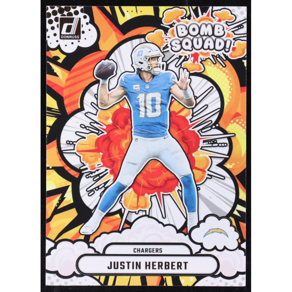 Justin Herbert 2025 Donruss Bomb Squad #5 at PristineAuction.com