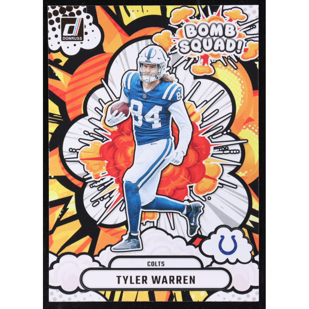 Tyler Warren 2025 Donruss Bomb Squad #9 RC at PristineAuction.com