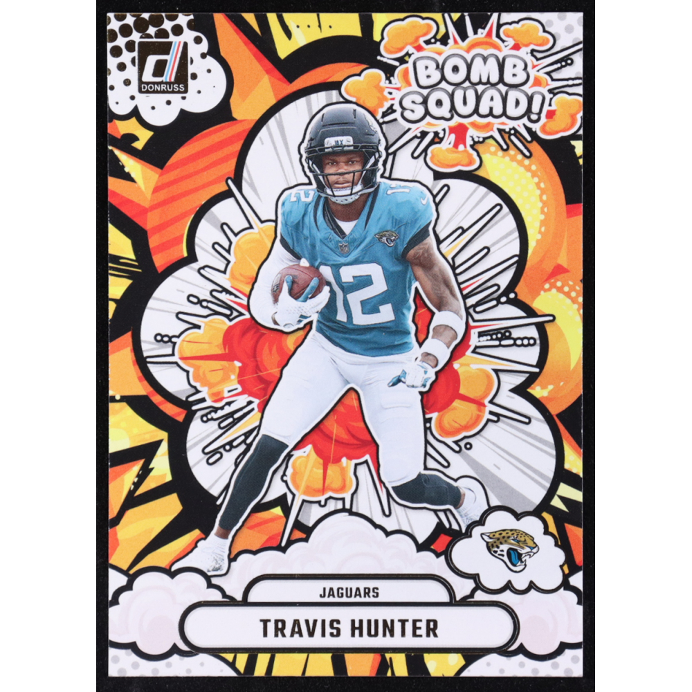 Travis Hunter 2025 Donruss Bomb Squad #7 RC at PristineAuction.com