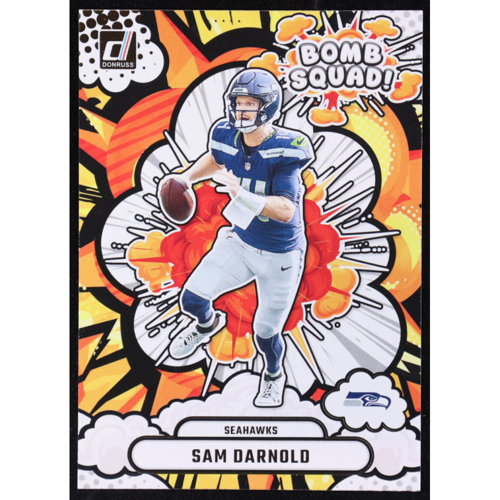 Sam Darnold 2025 Donruss Bomb Squad #17 at PristineAuction.com
