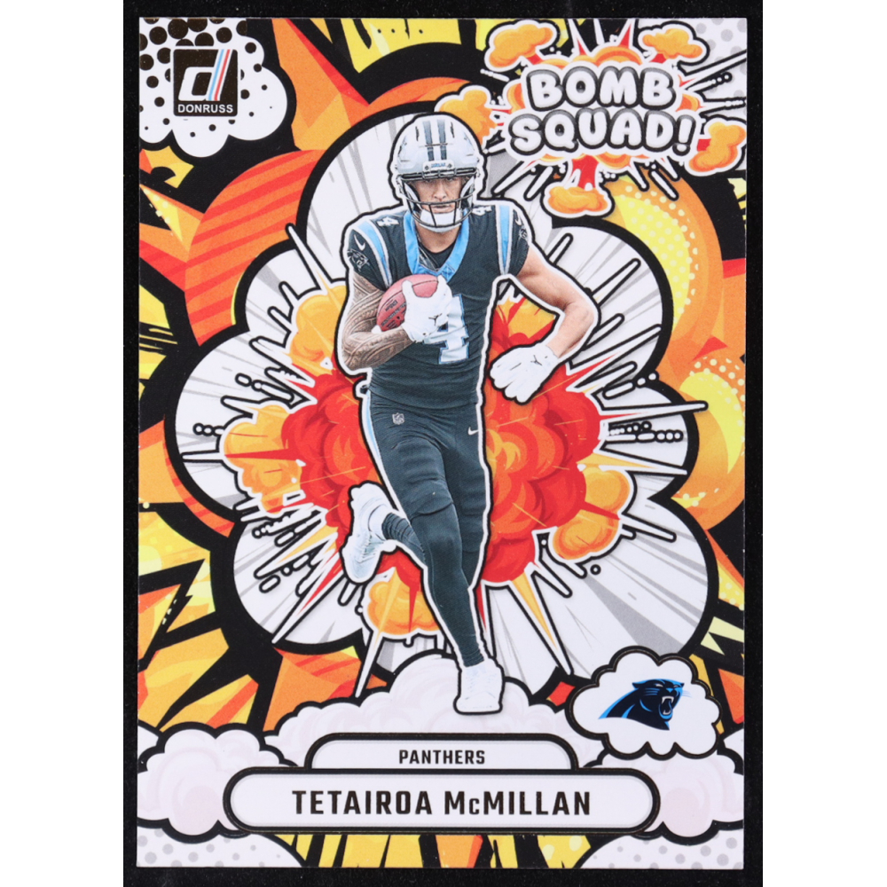 Tetairoa McMillan 2025 Donruss Bomb Squad #16 RC at PristineAuction.com