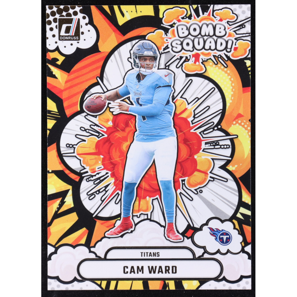 Cam Ward 2025 Donruss Bomb Squad #19 RC at PristineAuction.com